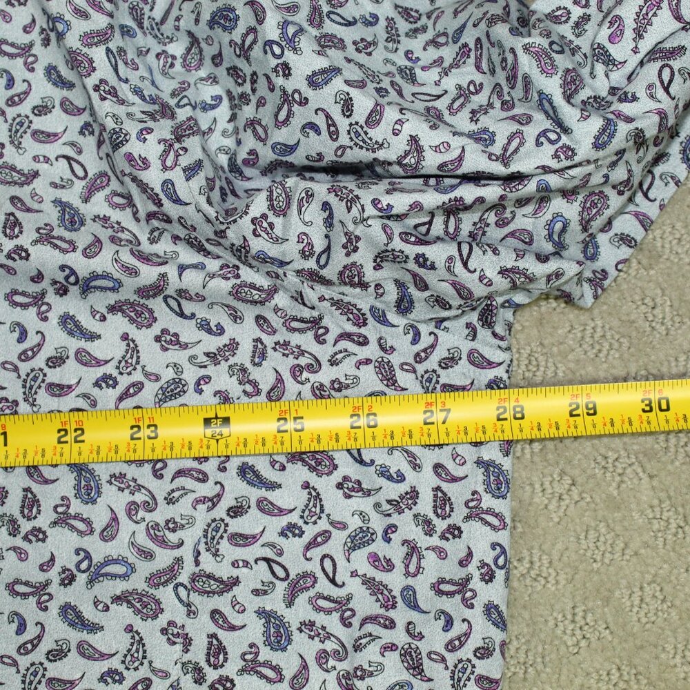 Sir by Eddie Edwards Men's Size 5XL Retro Paisley Long Sleeve Button-Down Shirt - Picture 5 of 5